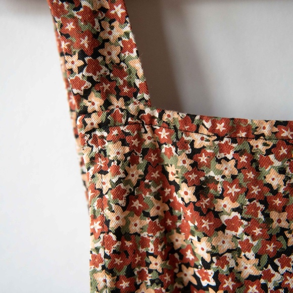 Compania Fantastica Floral Wide Leg Cotton Dungarees Overalls - Picture 4 of 11